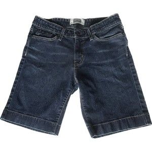 Signature Levi Strauss Womens 4 Bermuda Denim Jean Shorts 28” Waist 9” Inseam